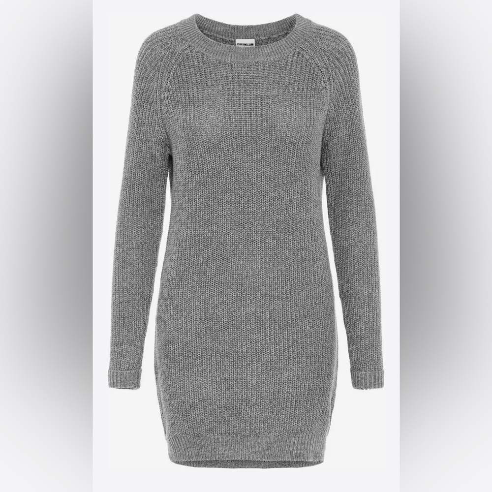 Noisy May Heather Grey Sweater Dress - Picture 3 of 14